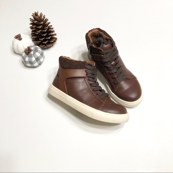 Frye Other - 🆕 Boy’s FRYE Cognac Hightop Sneakers • Sz 1 Kid
